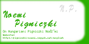 noemi pigniczki business card